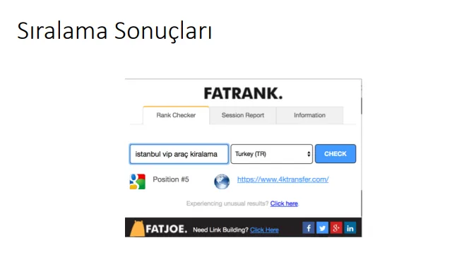 İstanbul Vip araç kiralama ilk 5 sıralama ekran görüntüsü