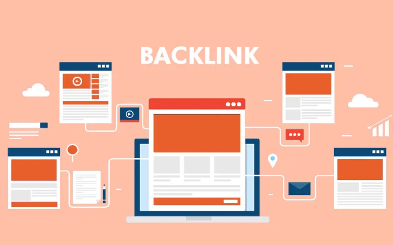dört ekrandan backlink alan bilgisayar ekranı