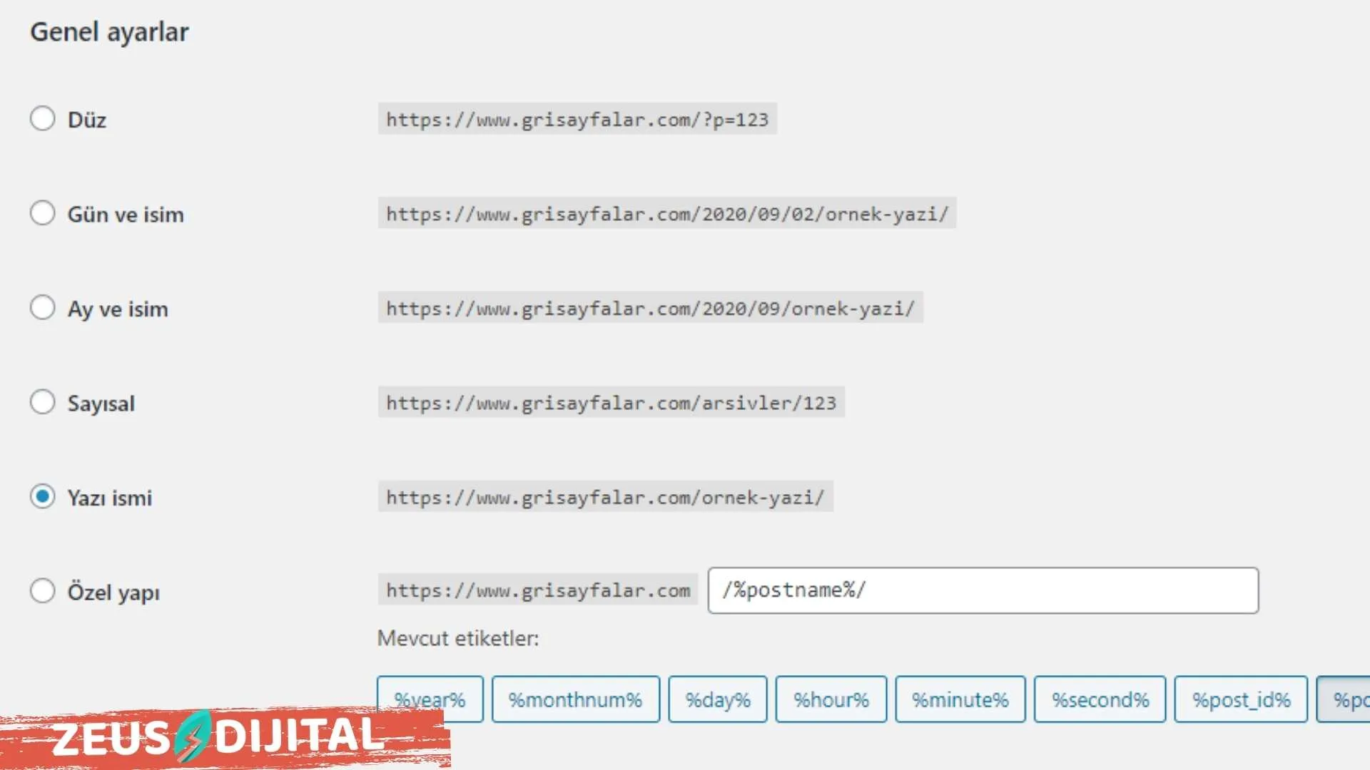 URL Yapısını Ayarlama