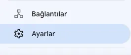 Search Console ayarlarına giriş