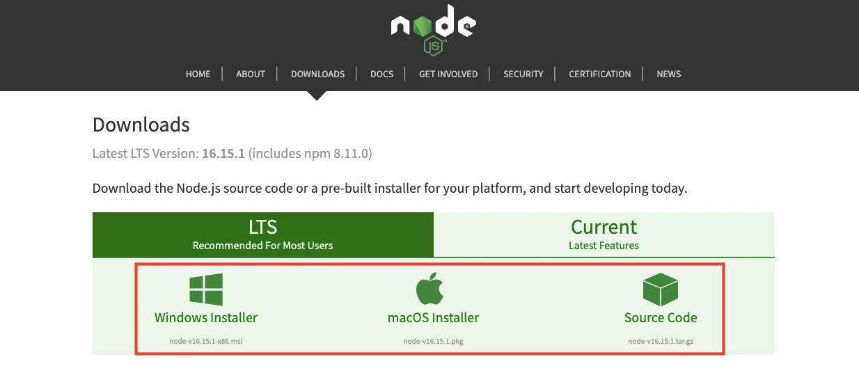 Node.js İndir