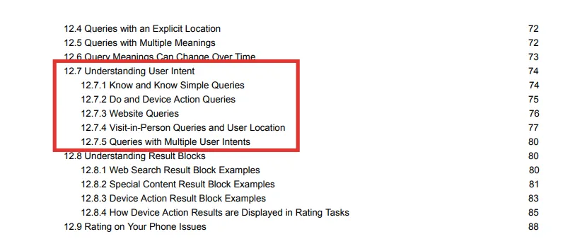 Understanding User Intent