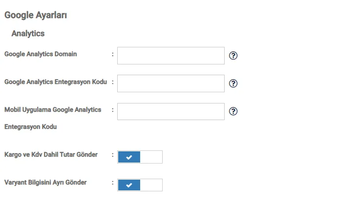 Ticimax Google Analytics