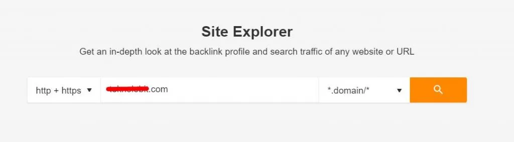 1. Site Explorer’da Rakibin URL’sini Analiz Edin