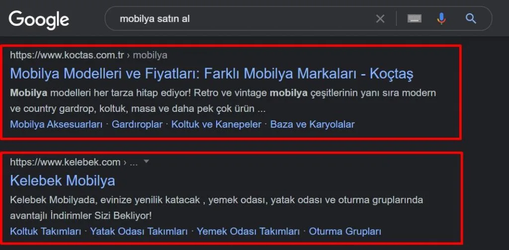 Mobilya Siteleri İçin Seo