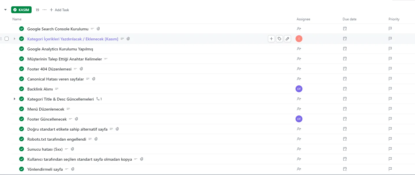 Kasım ayı SEO görev listesi: Search Console, Analytics ve teknik düzeltmeler